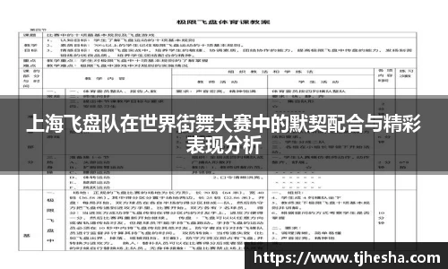 上海飞盘队在世界街舞大赛中的默契配合与精彩表现分析