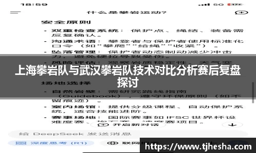 上海攀岩队与武汉攀岩队技术对比分析赛后复盘探讨